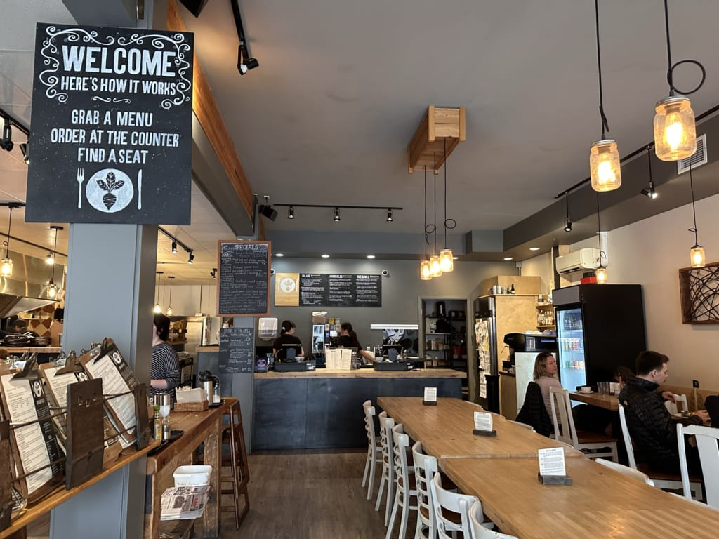 The interior of Gabriel's Cafe in downtown Nanaimo