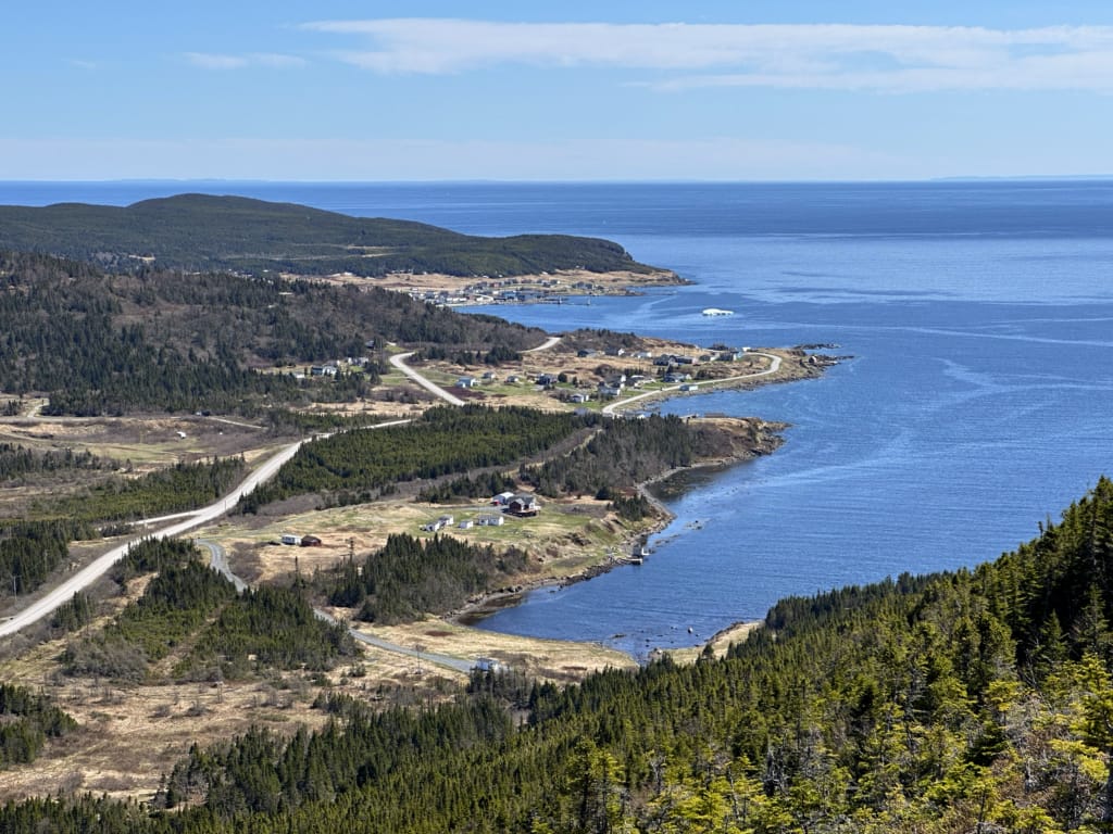 View of Conche from Sailor Jack's Lookout