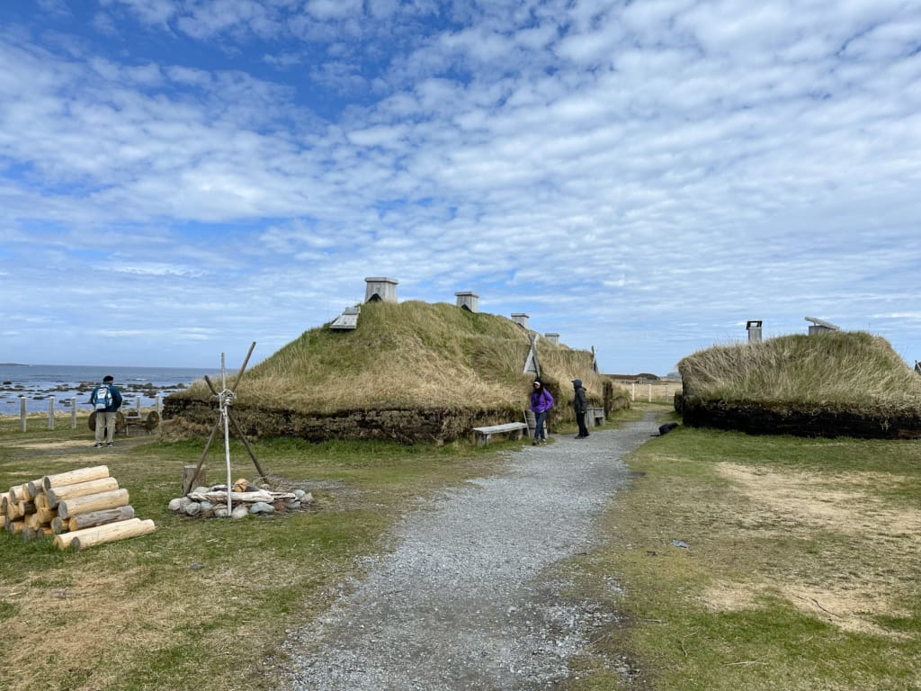 Reconstructed buildings at L'Anse aux Meadows National Historic Site