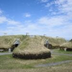Reconstructed Viking house at L'Anse aux Meadows National Historic Site - one of the best things to do on Newfoundland's Great Northern Peninsula