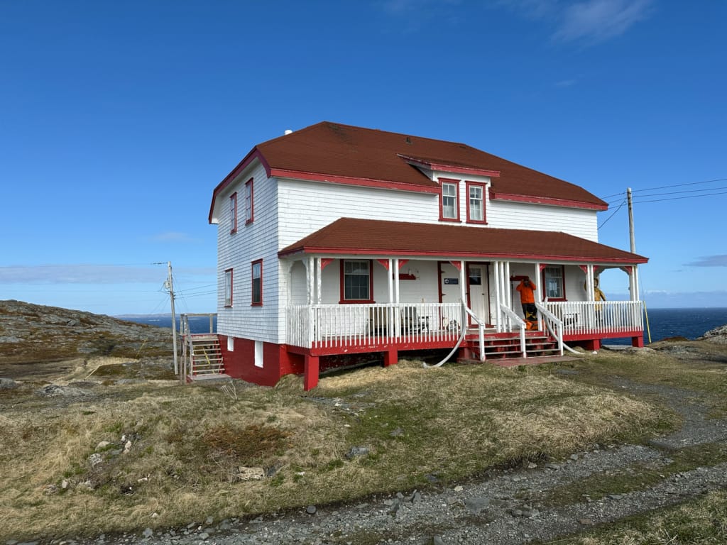 The Quirpon Lighthouse Inn on Quirpon Island off the north coast of Newfoundland