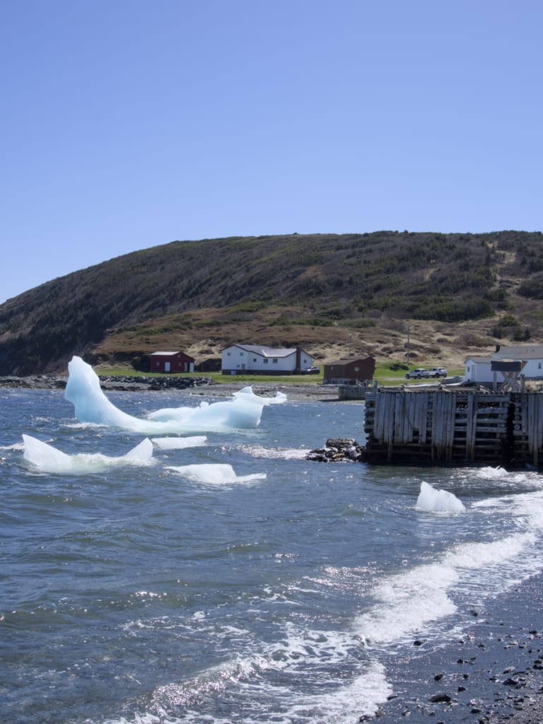 Bergy bits in Saint Lunaire, NL