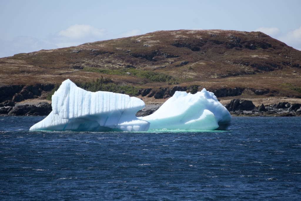 Iceberg in Saint Lunaire on the Great Northern Peninsula in Newfoundland