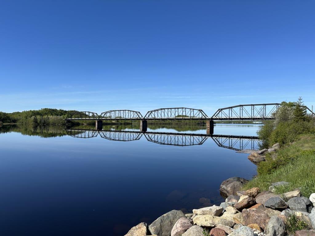 The historic trestle in Bishop's Falls, NL