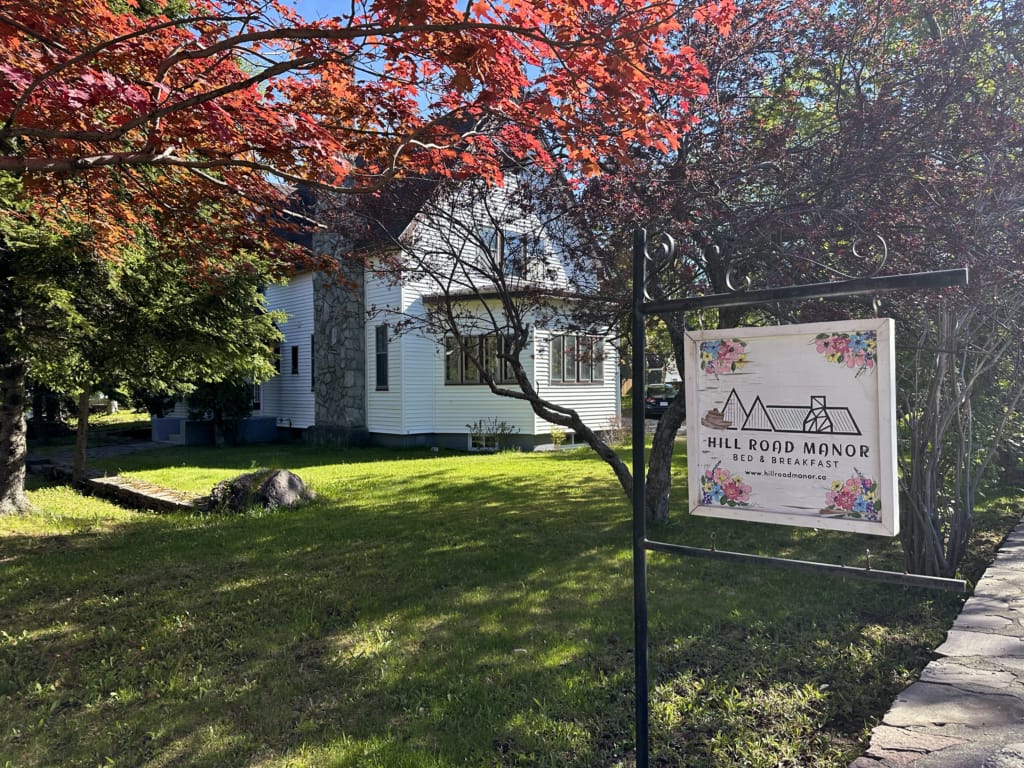 The exterior of the Hill Road Manor B&B in Grand Falls-Windsor, NL
