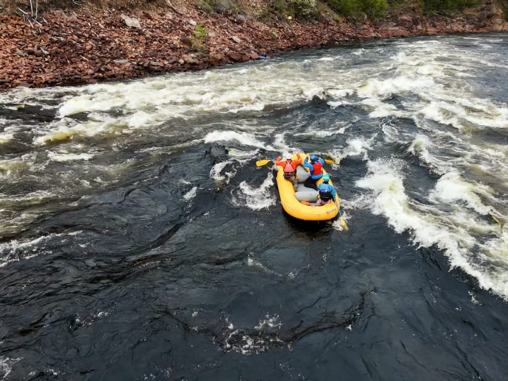 River rafting in the Exploits River, Newfoundland