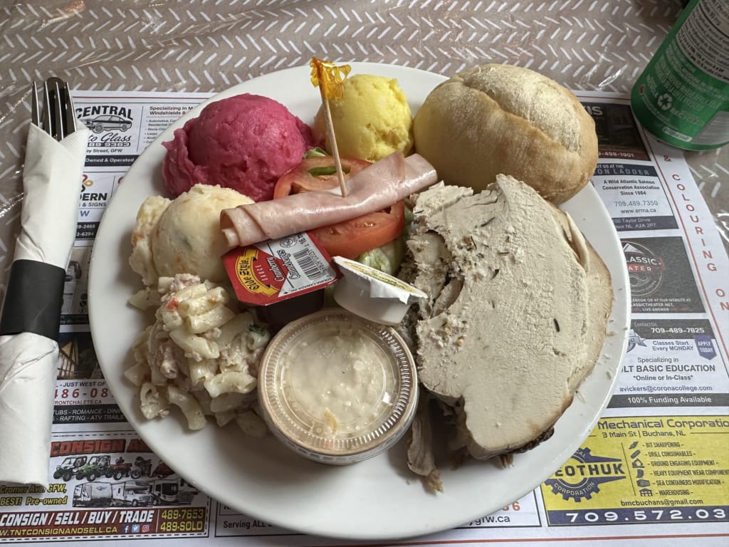 Newfoundland cold plate at Riverside Restaurant in Grand Falls-Windsor, NL