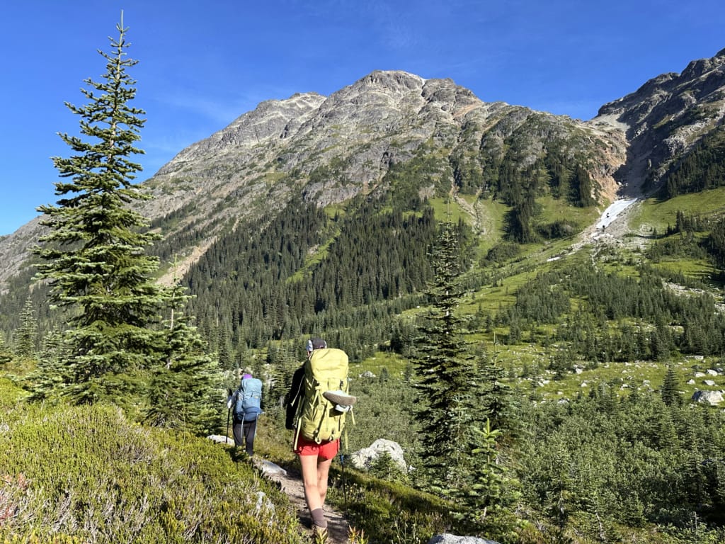 Hikers in Tenquille Pass