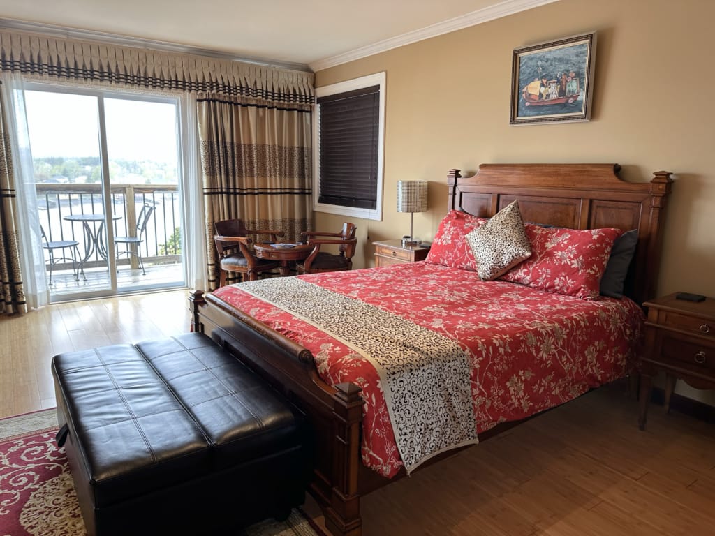 A guest room at the Happy Adventure Inn on the Eastport Peninsula