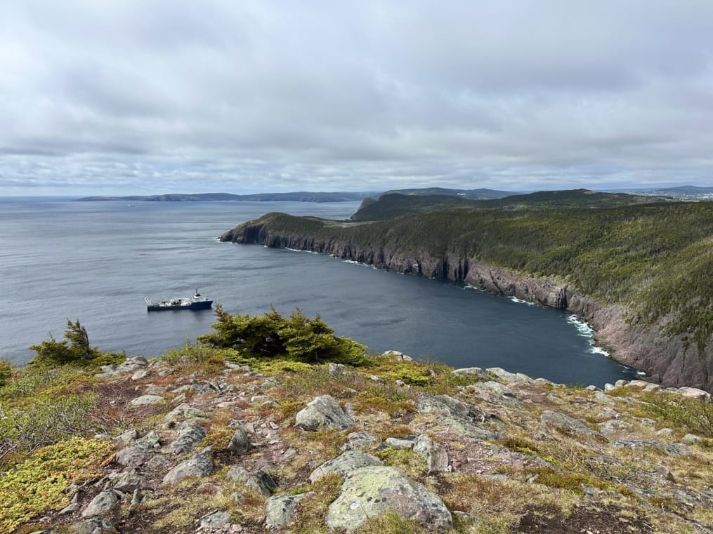 View of Robin Hood Bay from the Sugarloaf Path. 
