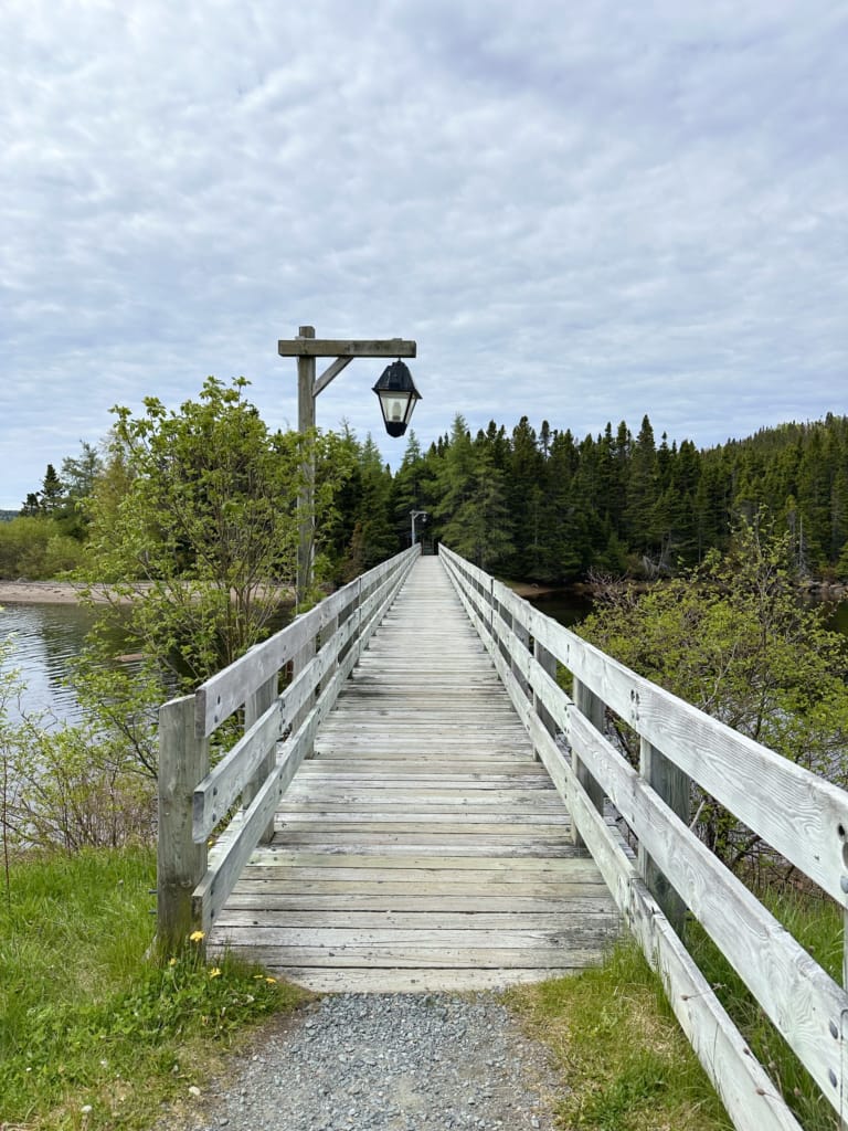 The bridge over Salton's Brook next to the Terra Nova National Park Visitor Centre